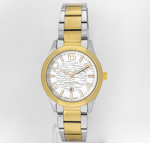 Reloj YESS Sapphire Coated Dorado &amp; Plateado